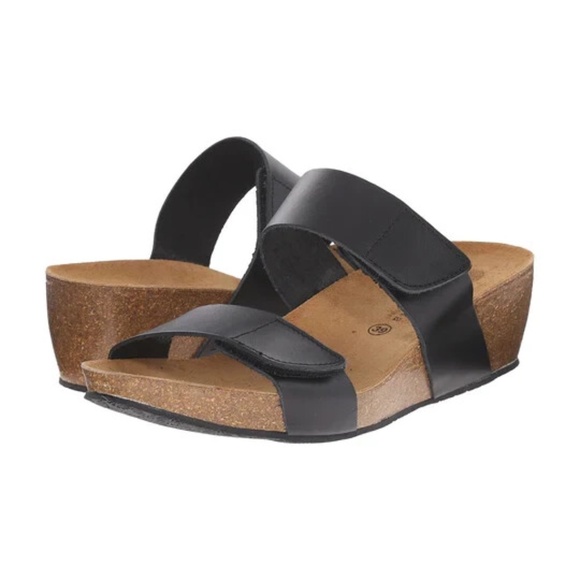 NEW Eric Michael  Lola Sabbia Liat Sandal in black - size 37 (6.5 US) - Picture 1 of 6